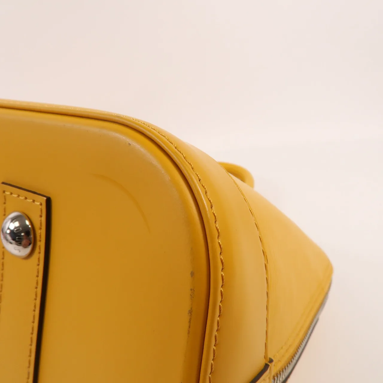 LOUIS VUITTON M52149 手提包 皮革 黃色 / Yellow 皮革 中古品B - 縮圖 11