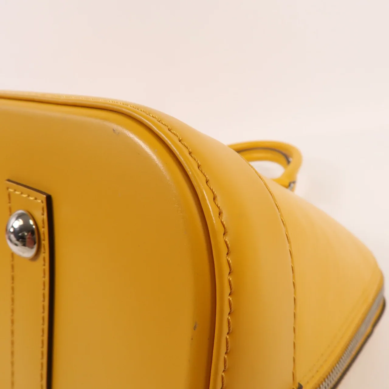 LOUIS VUITTON M52149 手提包 皮革 黃色 / Yellow 皮革 中古品B - 縮圖 13