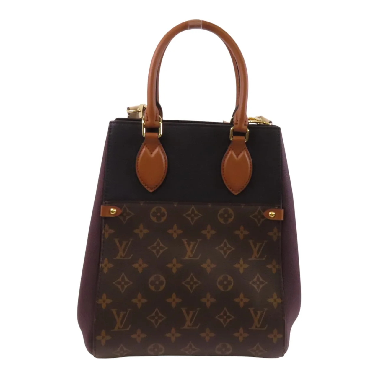 LOUIS VUITTON M45409 兩用包 塗層帆布 棕色 / 紫色 塗層帆布 中古品A - 縮圖 2