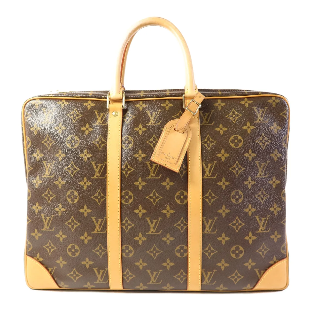 LOUIS VUITTON Porte Documents M40226 手提包 塗層帆布 棕色 / Brown