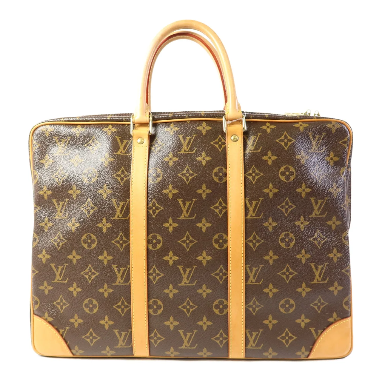 LOUIS VUITTON Porte Documents M40226 手提包 塗層帆布 棕色 / Brown 塗層帆布 中古品B - 縮圖 2