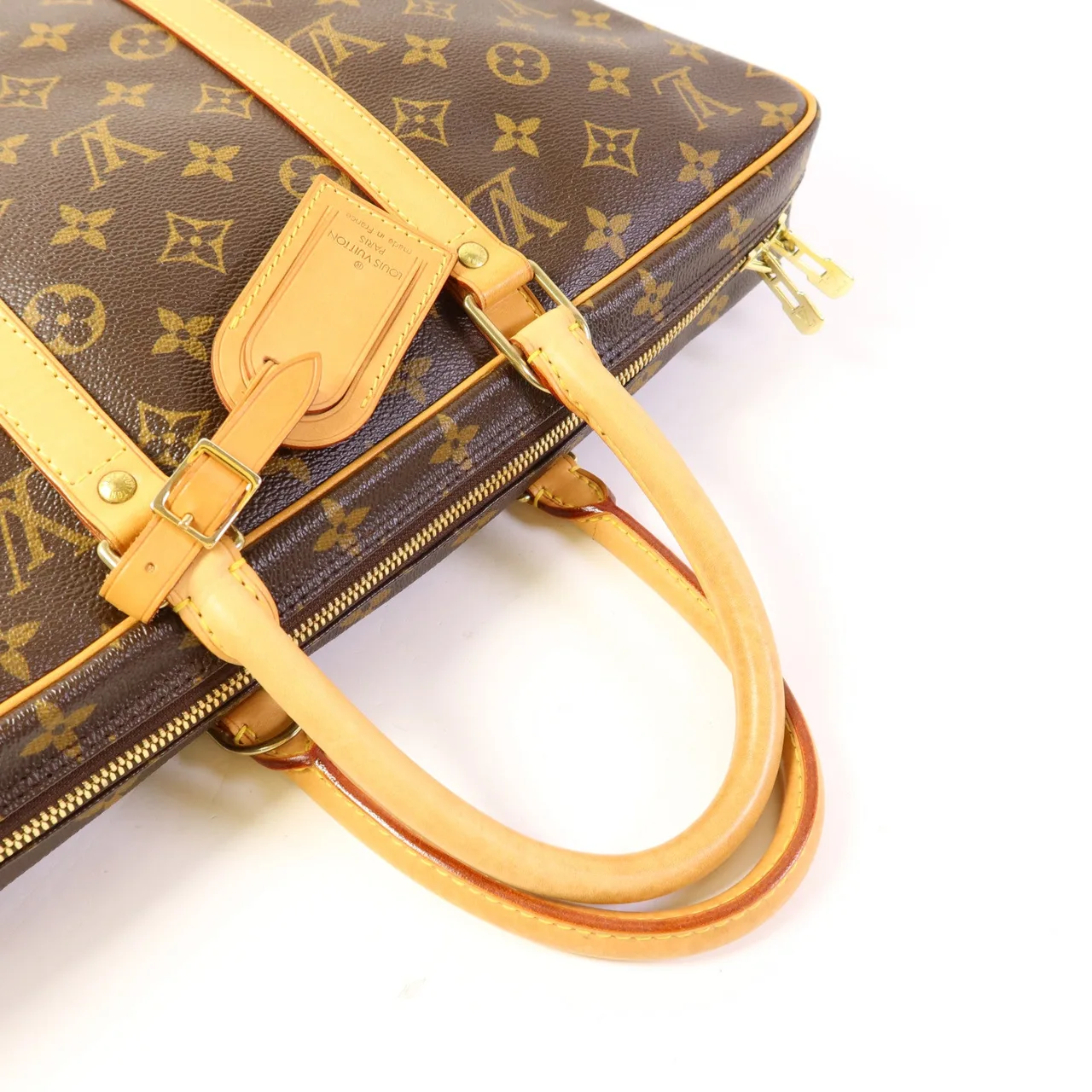 LOUIS VUITTON Porte Documents M40226 手提包 塗層帆布 棕色 / Brown 塗層帆布 中古品B - 縮圖 5