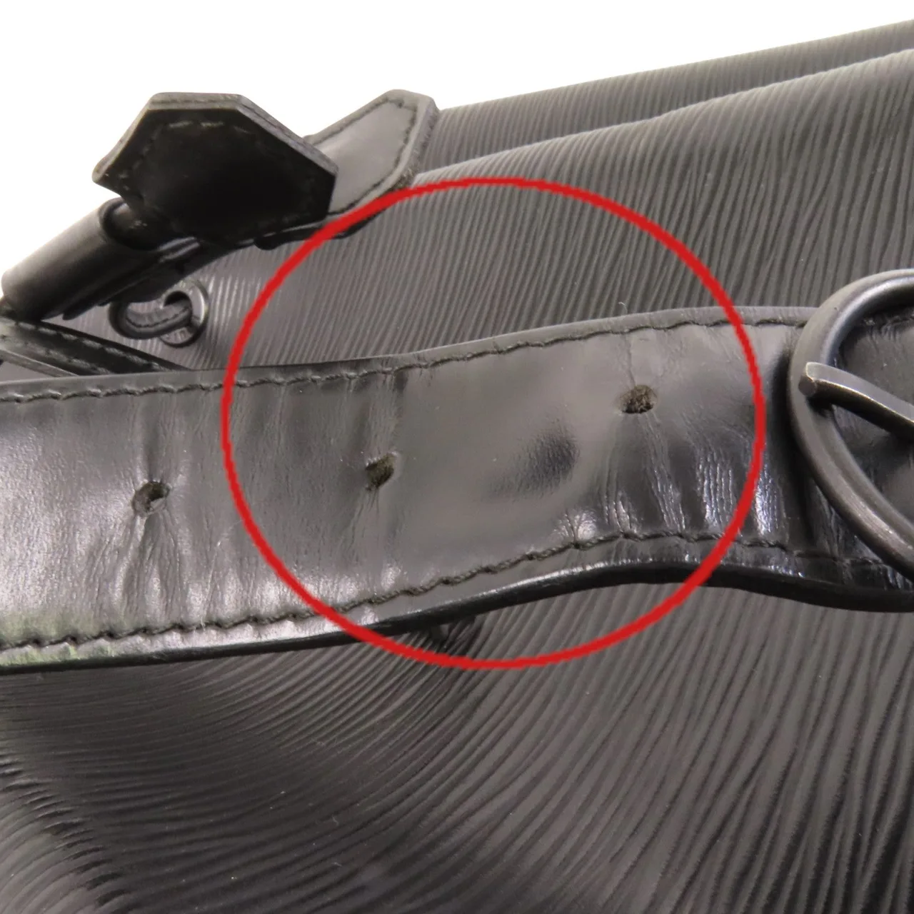 LOUIS VUITTON M80153 肩背包 牛皮 黑色 / Black 牛皮 中古品B - 縮圖 22