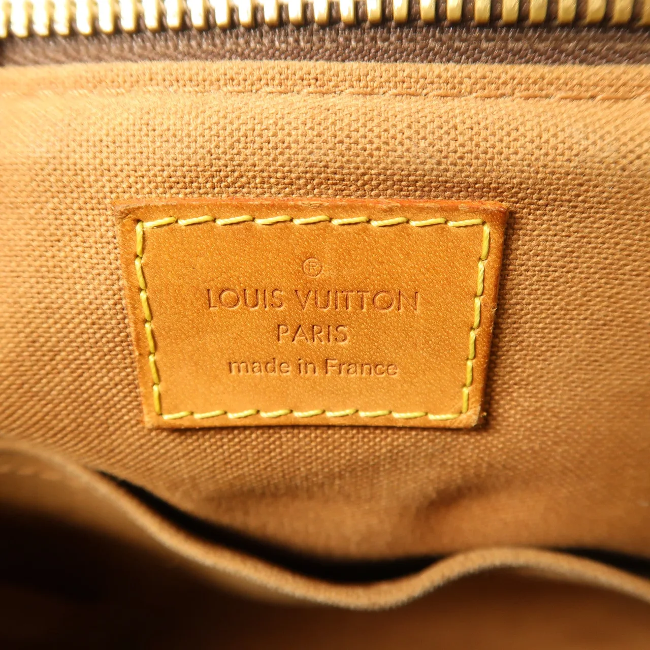 LOUIS VUITTON Palermo M40145 兩用包 塗層帆布 棕色 塗層帆布 中古品B - 縮圖 6