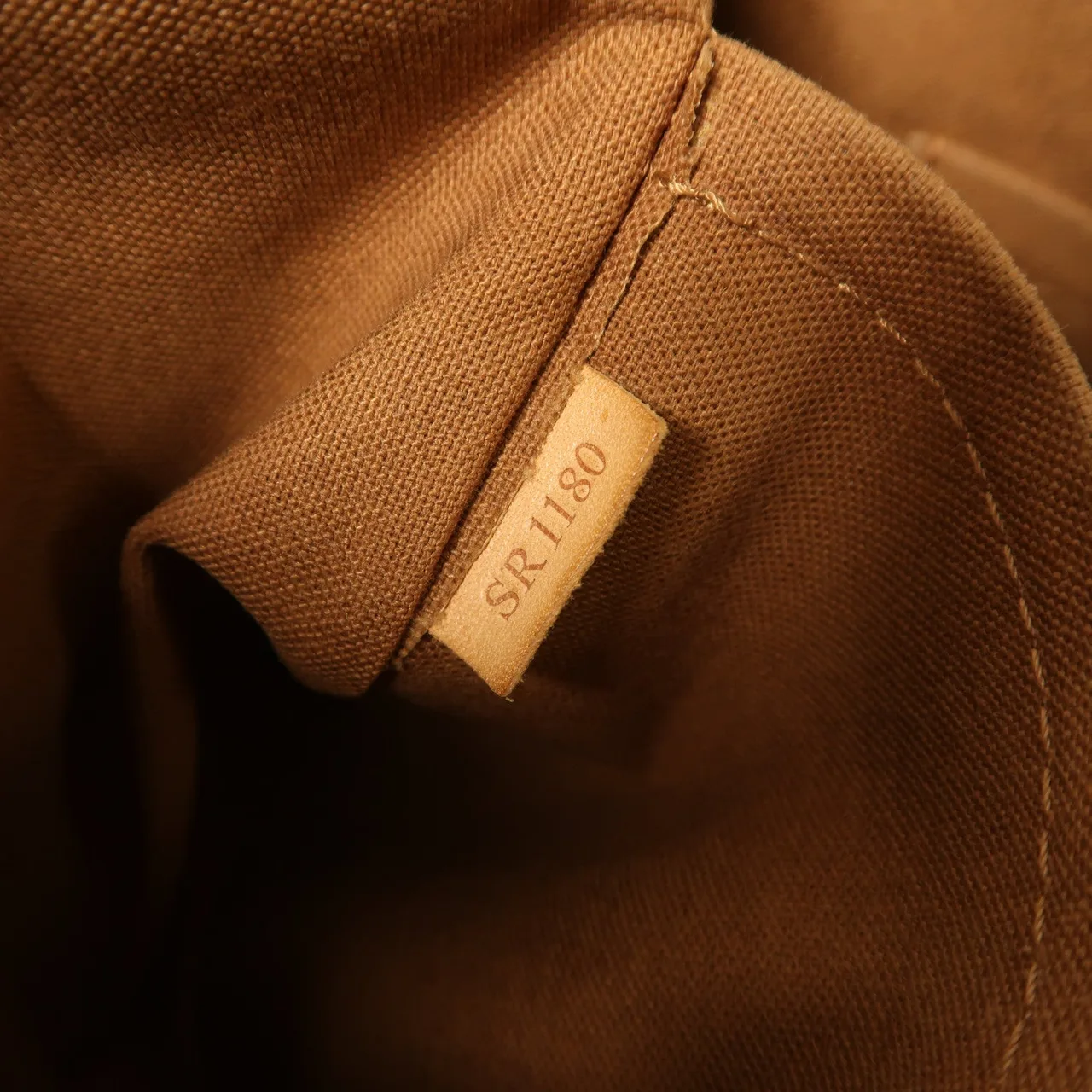 LOUIS VUITTON Palermo M40145 兩用包 塗層帆布 棕色 塗層帆布 中古品B - 縮圖 7