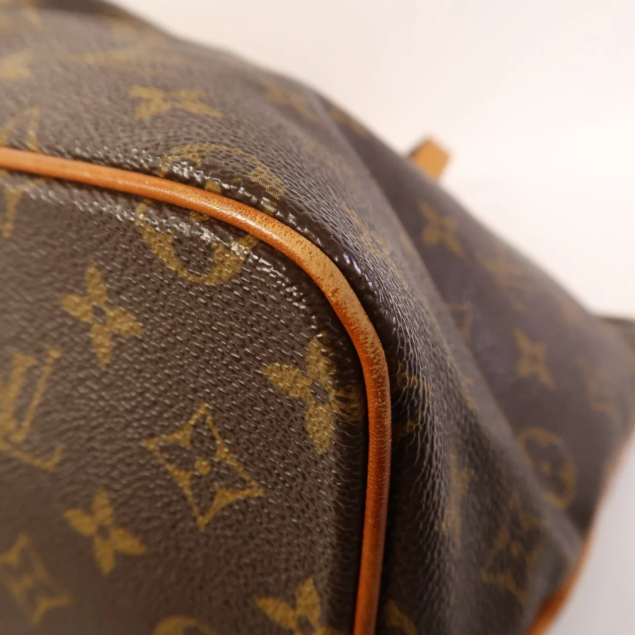 LOUIS VUITTON Palermo M40145 兩用包 塗層帆布 棕色 塗層帆布 中古品B - 縮圖 9