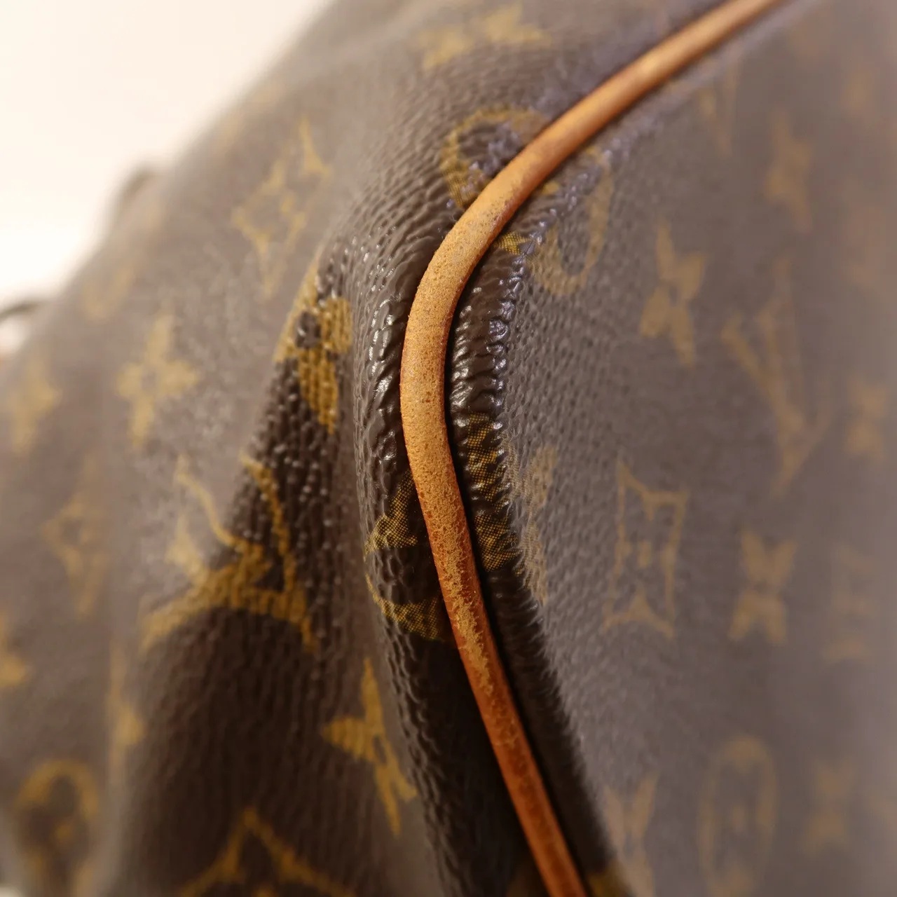 LOUIS VUITTON Palermo M40145 兩用包 塗層帆布 棕色 塗層帆布 中古品B - 縮圖 10