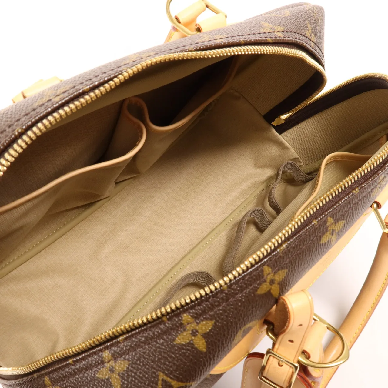 LOUIS VUITTON Deauville M47270 手提包 塗層帆布 棕色 塗層帆布 中古品A - 縮圖 5