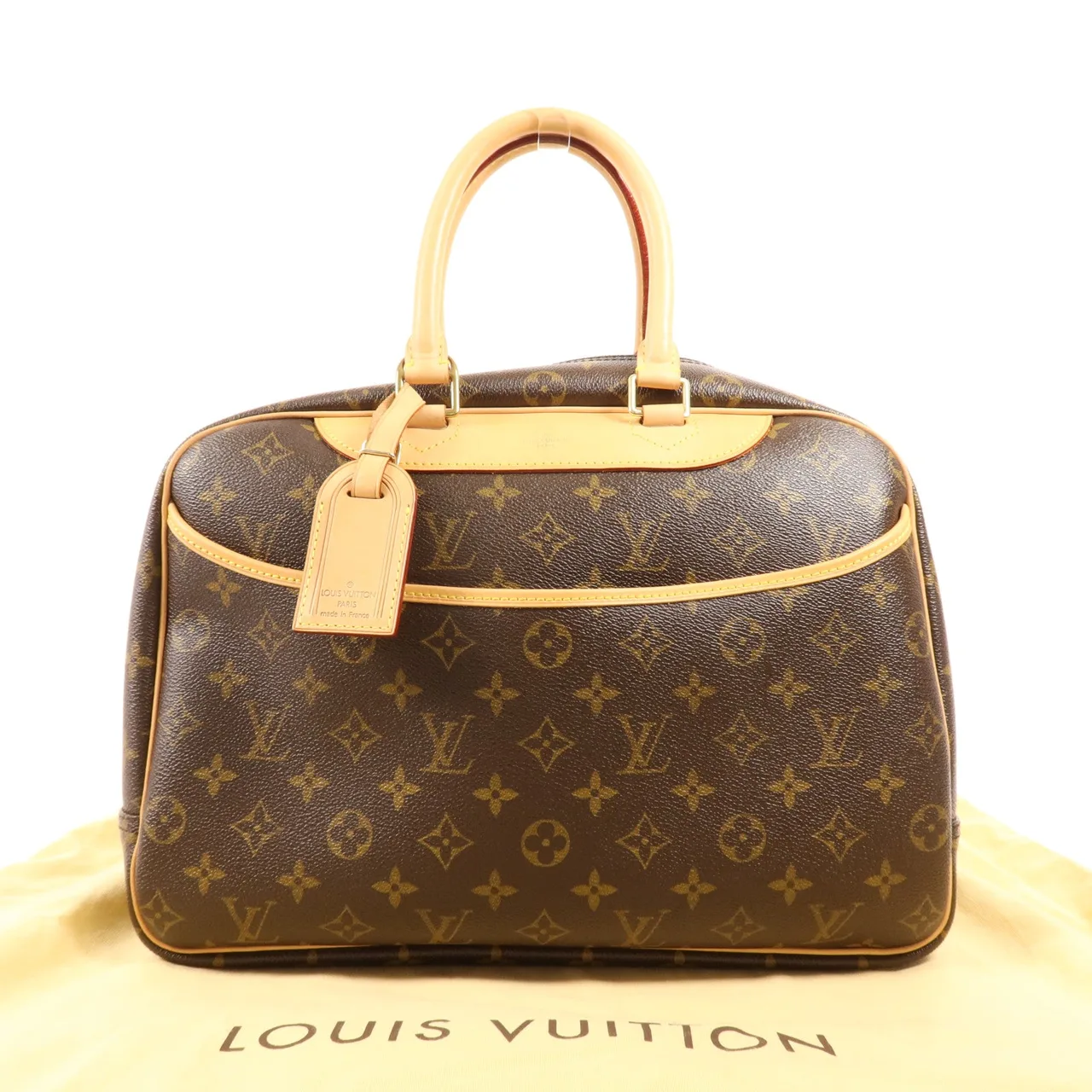 LOUIS VUITTON Deauville M47270 手提包 塗層帆布 棕色 塗層帆布 中古品A - 縮圖 9