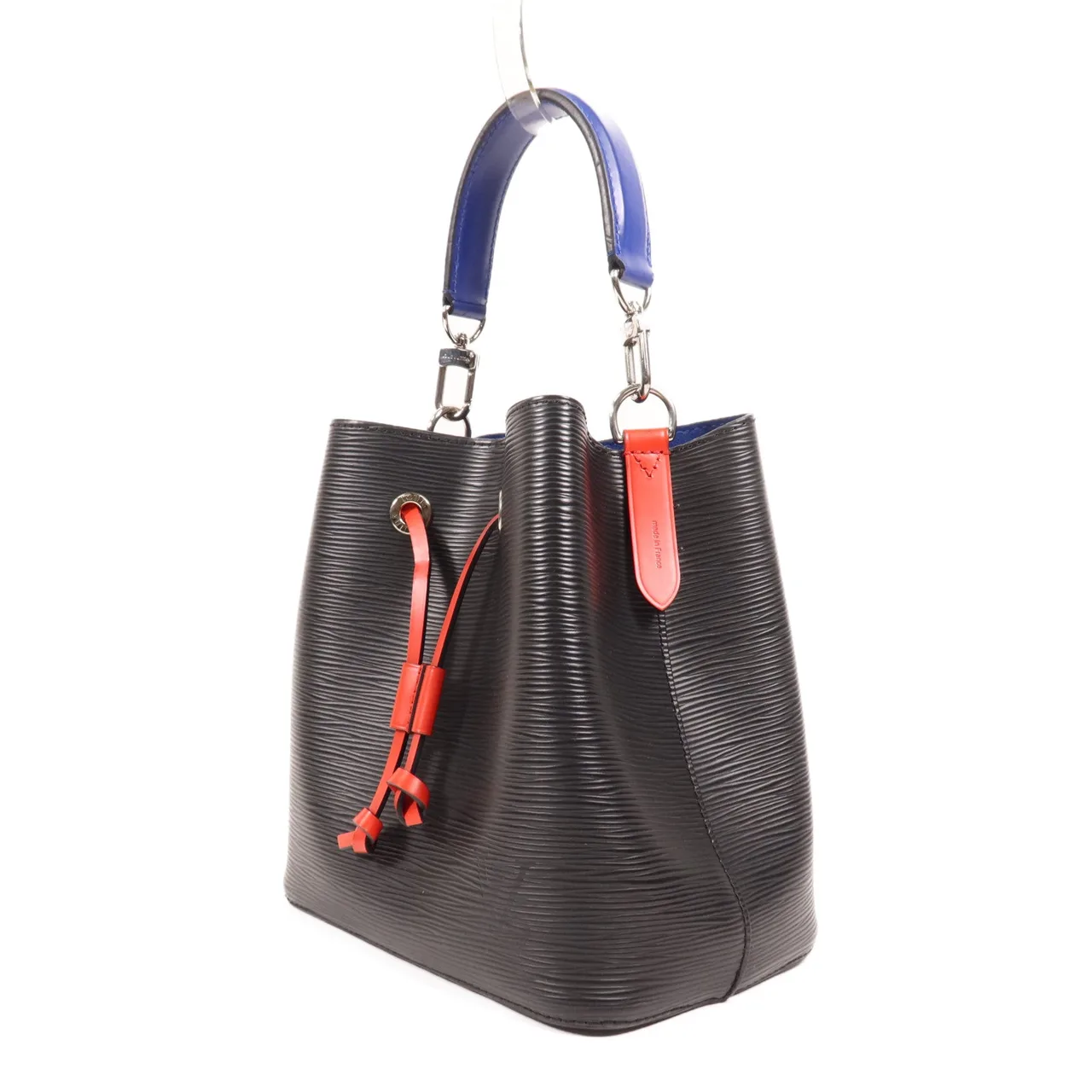 LOUIS VUITTON NeoNoe M52853 兩用包 牛皮 黑色 / 紅色 / Black/Blue 牛皮 中古品A - 縮圖 3