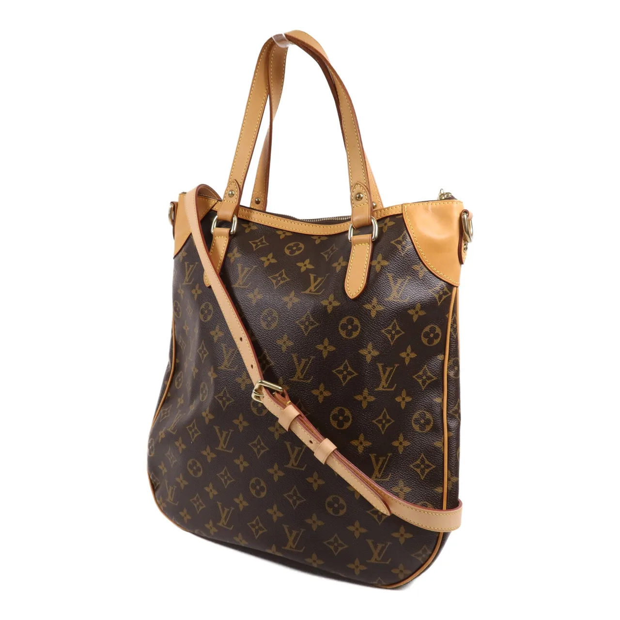 LOUIS VUITTON Odeon M56388 兩用包 塗層帆布 棕色 塗層帆布 中古品B - 縮圖 2