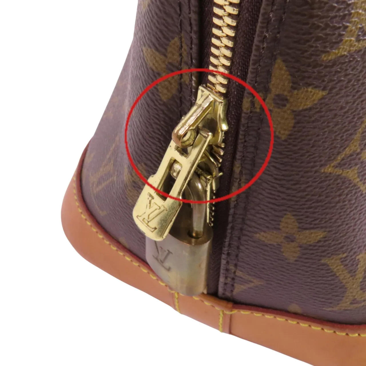 LOUIS VUITTON Alma M51130 手提包 塗層帆布 棕色 / Brown 塗層帆布 中古品B - 縮圖 14