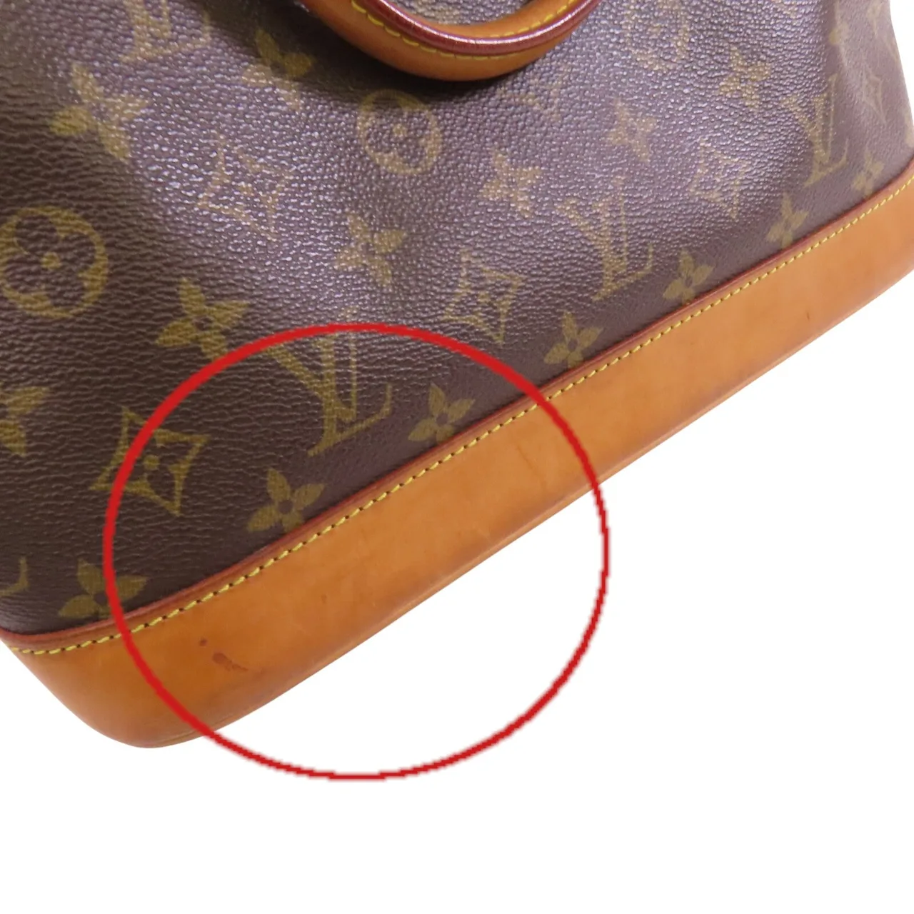 LOUIS VUITTON Alma M51130 手提包 塗層帆布 棕色 / Brown 塗層帆布 中古品B - 縮圖 19