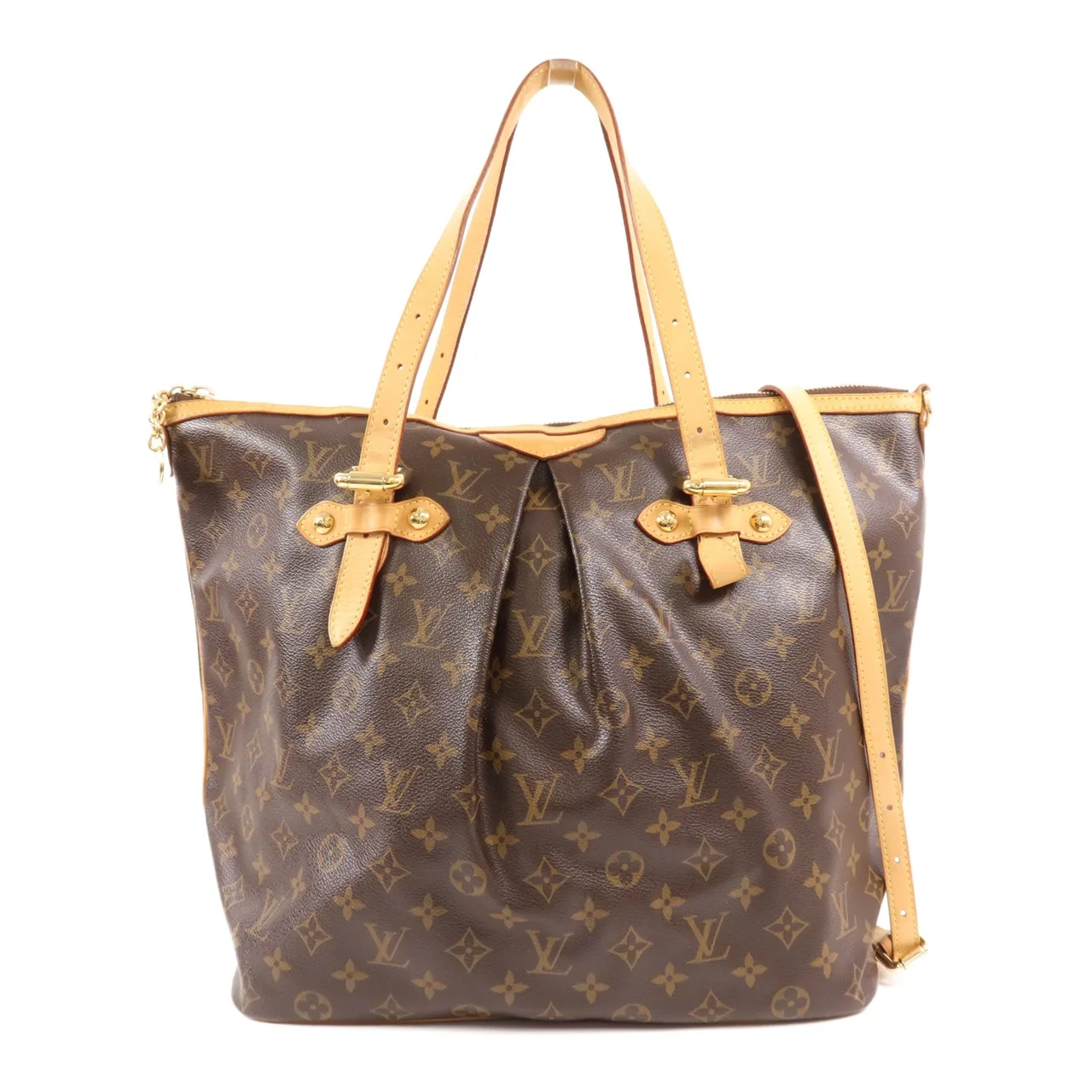 LOUIS VUITTON Palermo M40146 2-Way Bag Coated Canvas 棕色