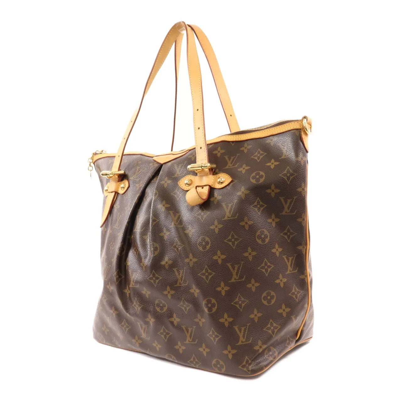 LOUIS VUITTON Palermo M40146 2-Way Bag Coated Canvas 棕色 Coated Canvas Rank B - Thumbnail 3