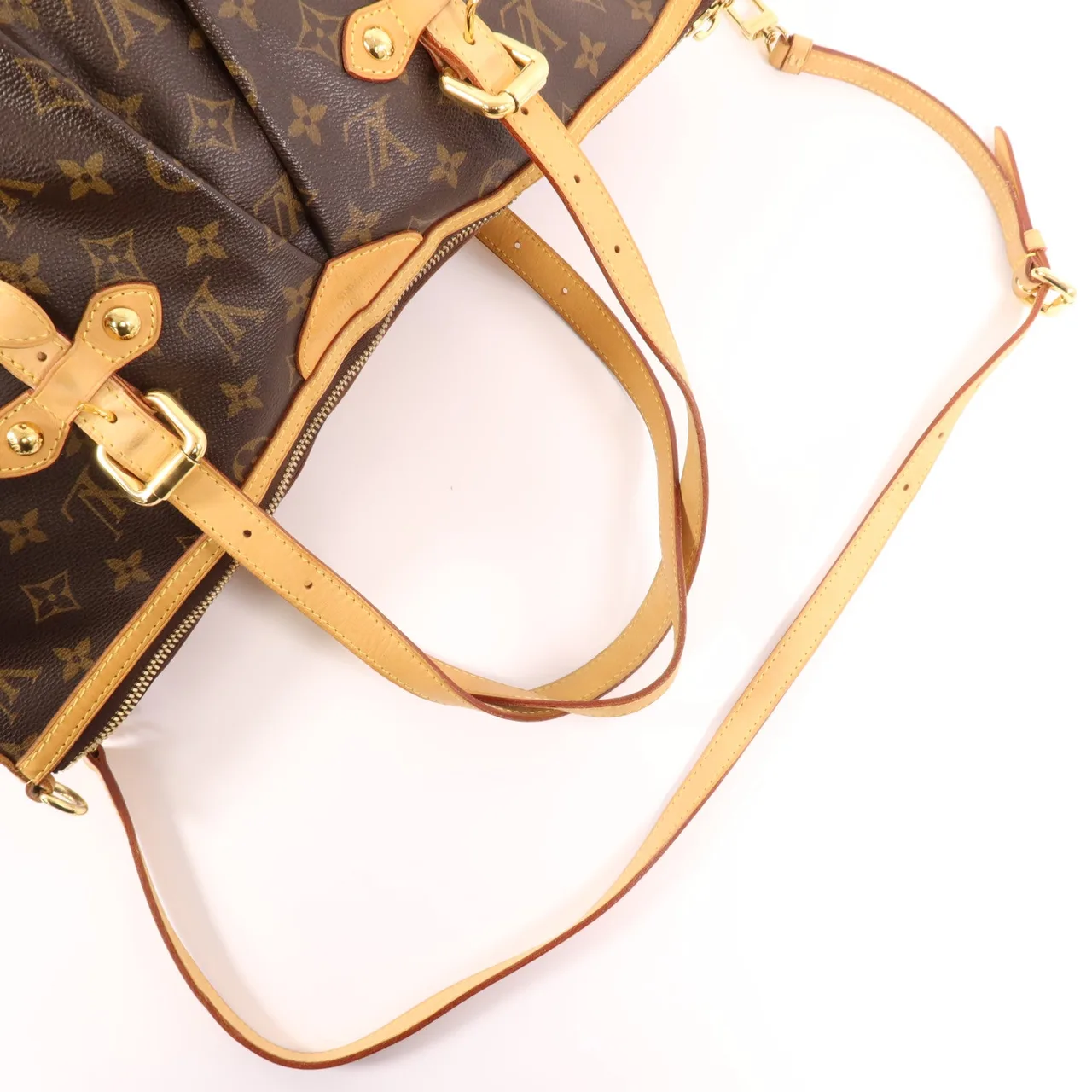 LOUIS VUITTON Palermo M40146 2-Way Bag Coated Canvas 棕色 Coated Canvas Rank B - Thumbnail 5
