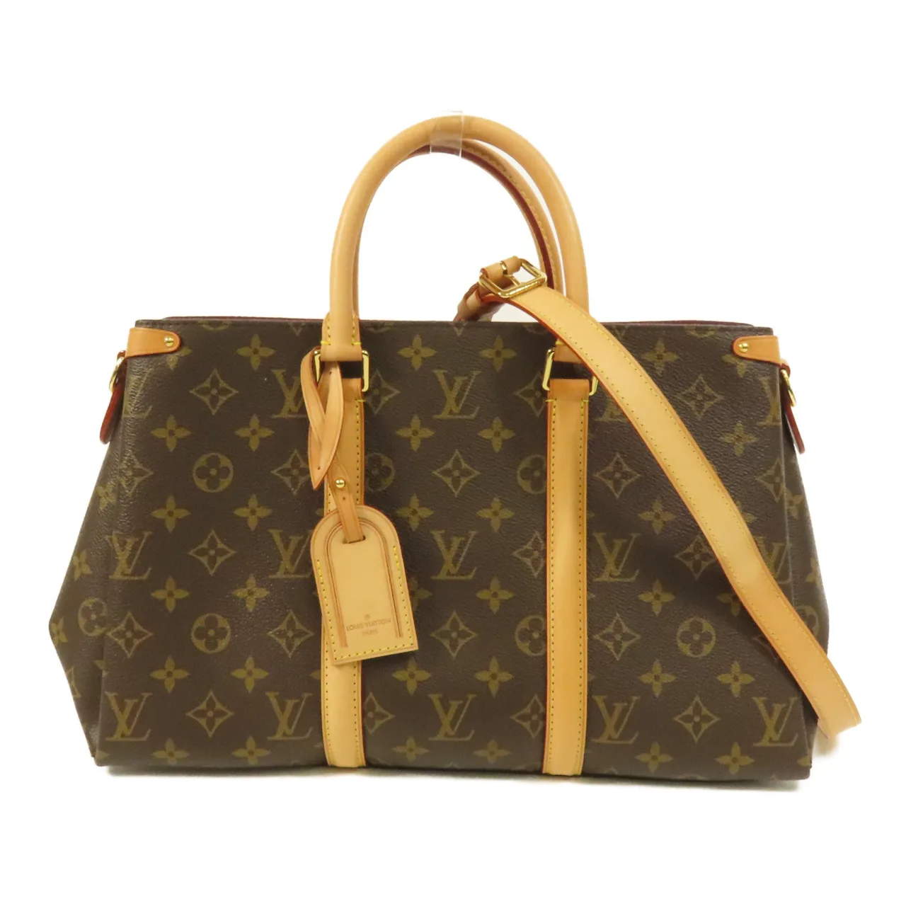 LOUIS VUITTON Soufflot M44816 2-Way Bag Coated Canvas 棕色 / Brown