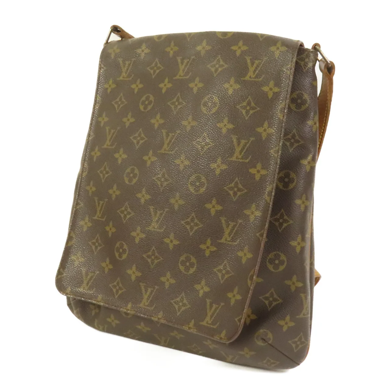 LOUIS VUITTON Musette M51256 肩背包 塗層帆布 棕色 / Brown 塗層帆布 中古品B - 縮圖 3