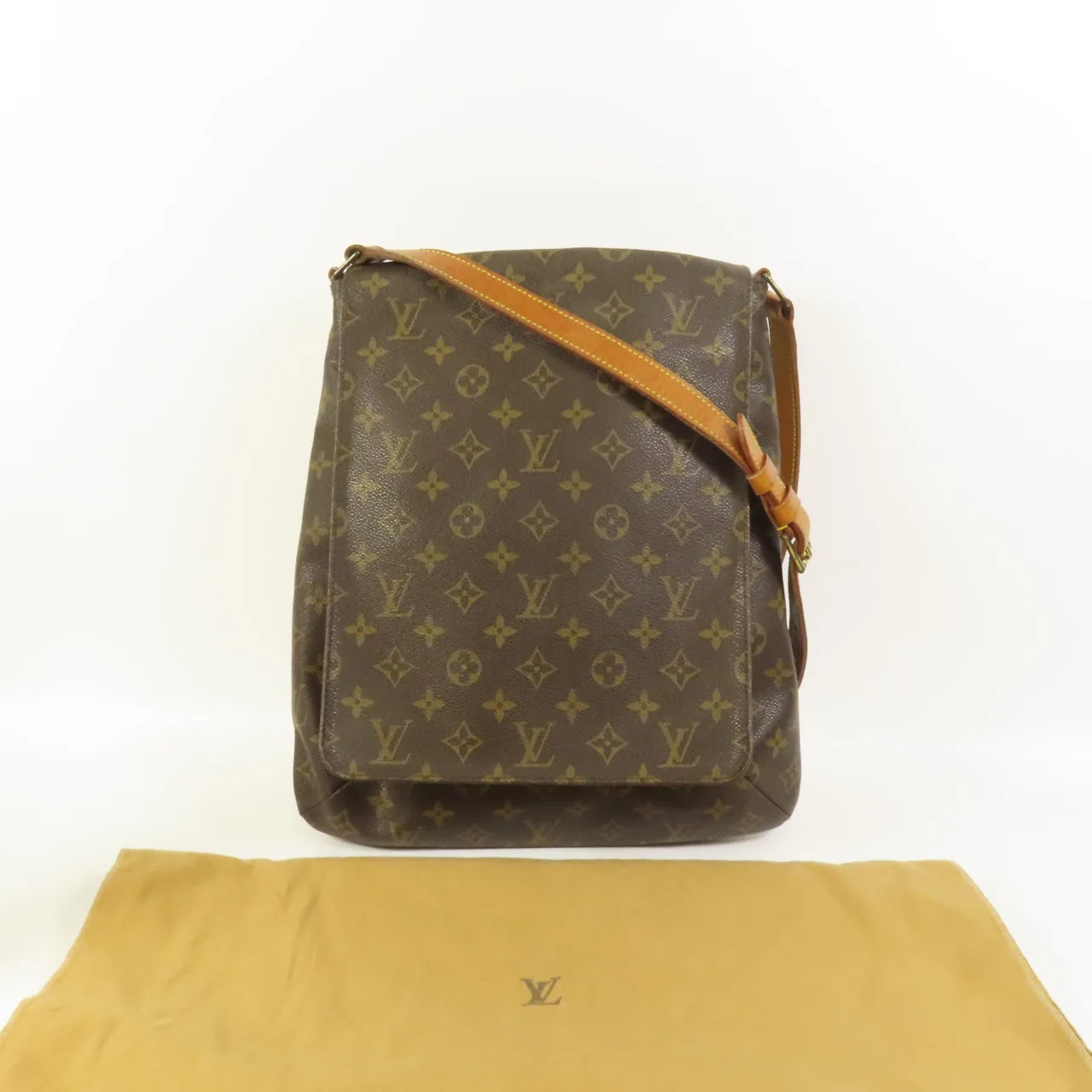 LOUIS VUITTON Musette M51256 肩背包 塗層帆布 棕色 / Brown 塗層帆布 中古品B - 縮圖 9
