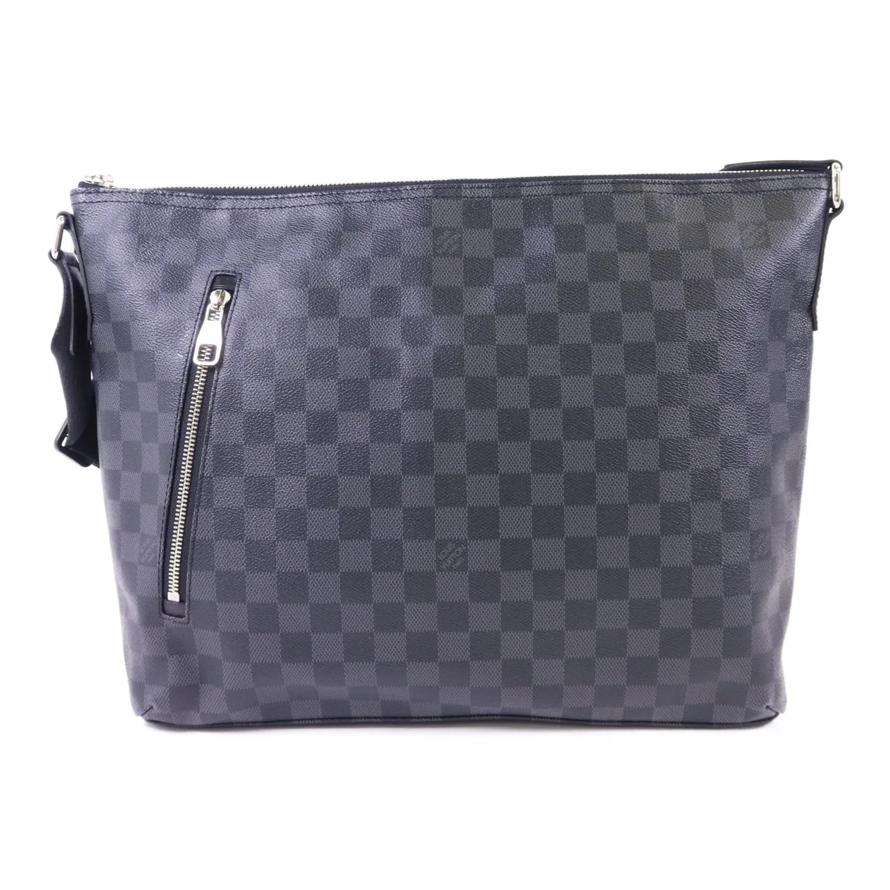 LOUIS VUITTON Mick N41106 肩背包 塗層帆布 黑色 塗層帆布 中古品A - 縮圖 2