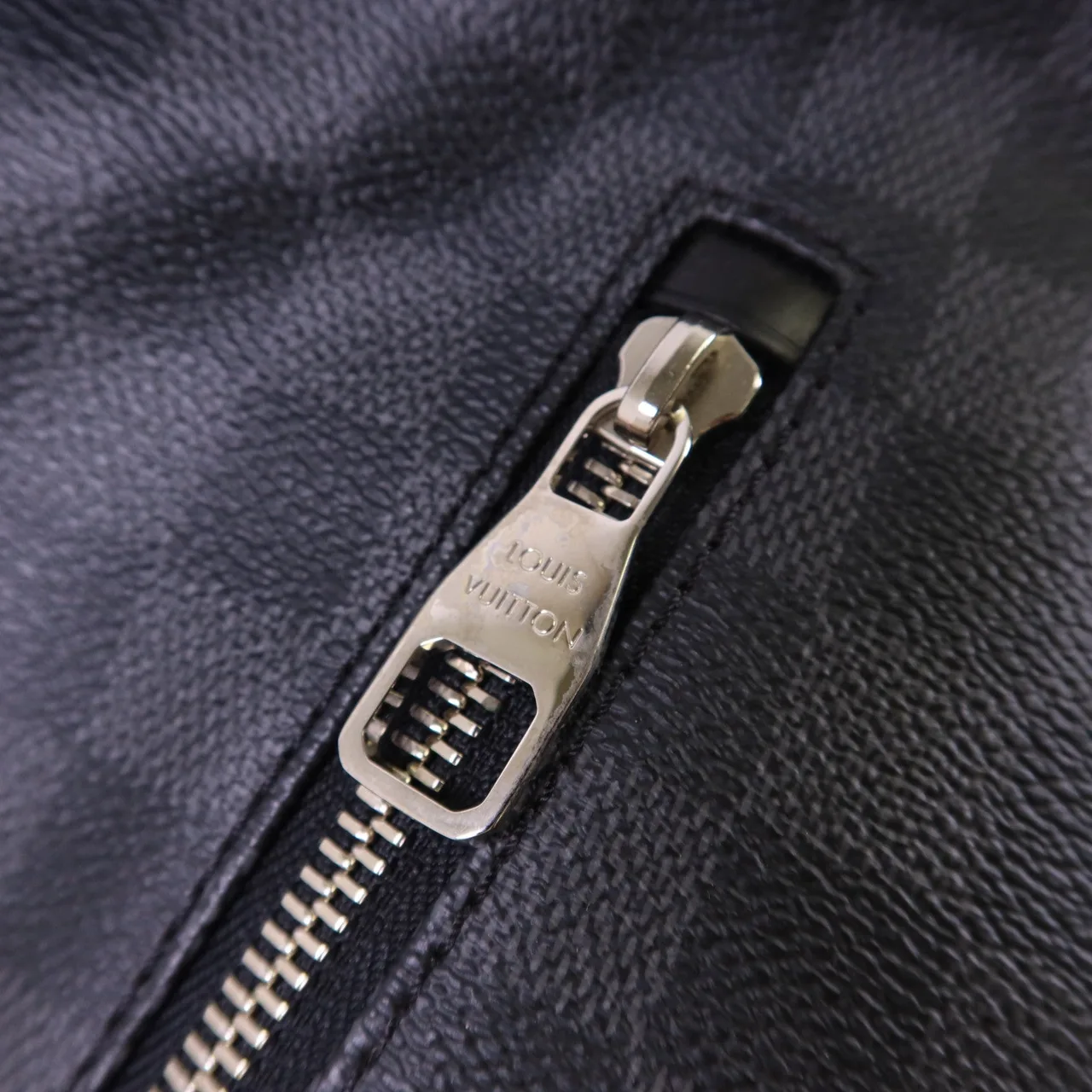 LOUIS VUITTON Mick N41106 肩背包 塗層帆布 黑色 塗層帆布 中古品A - 縮圖 10