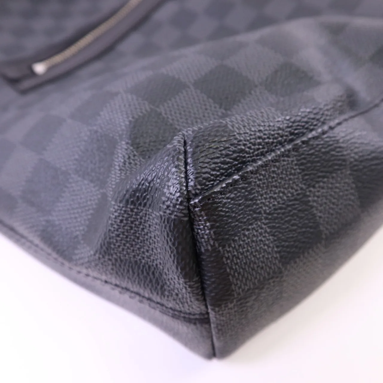 LOUIS VUITTON Mick N41106 肩背包 塗層帆布 黑色 塗層帆布 中古品A - 縮圖 12