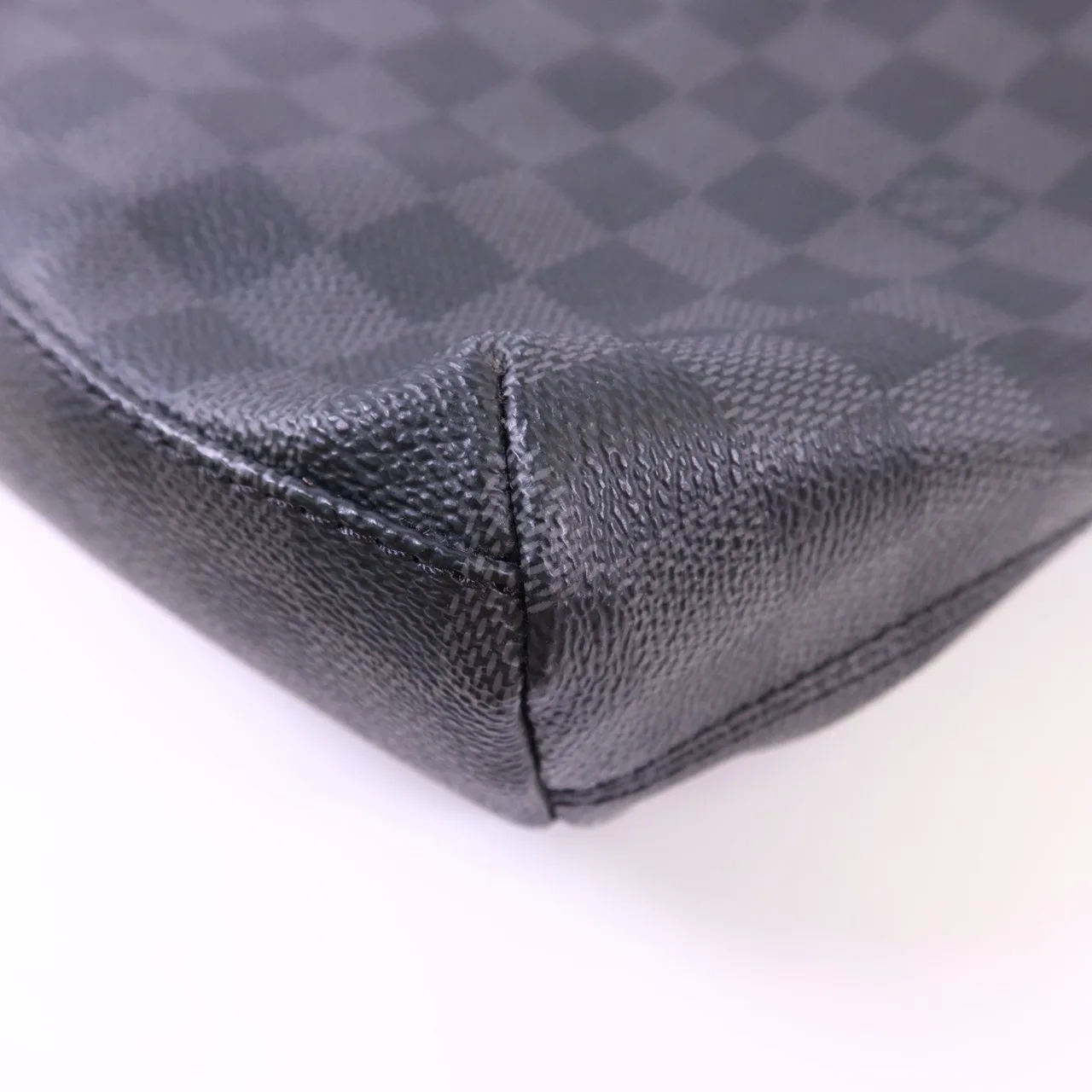 LOUIS VUITTON Mick N41106 肩背包 塗層帆布 黑色 塗層帆布 中古品A - 縮圖 13