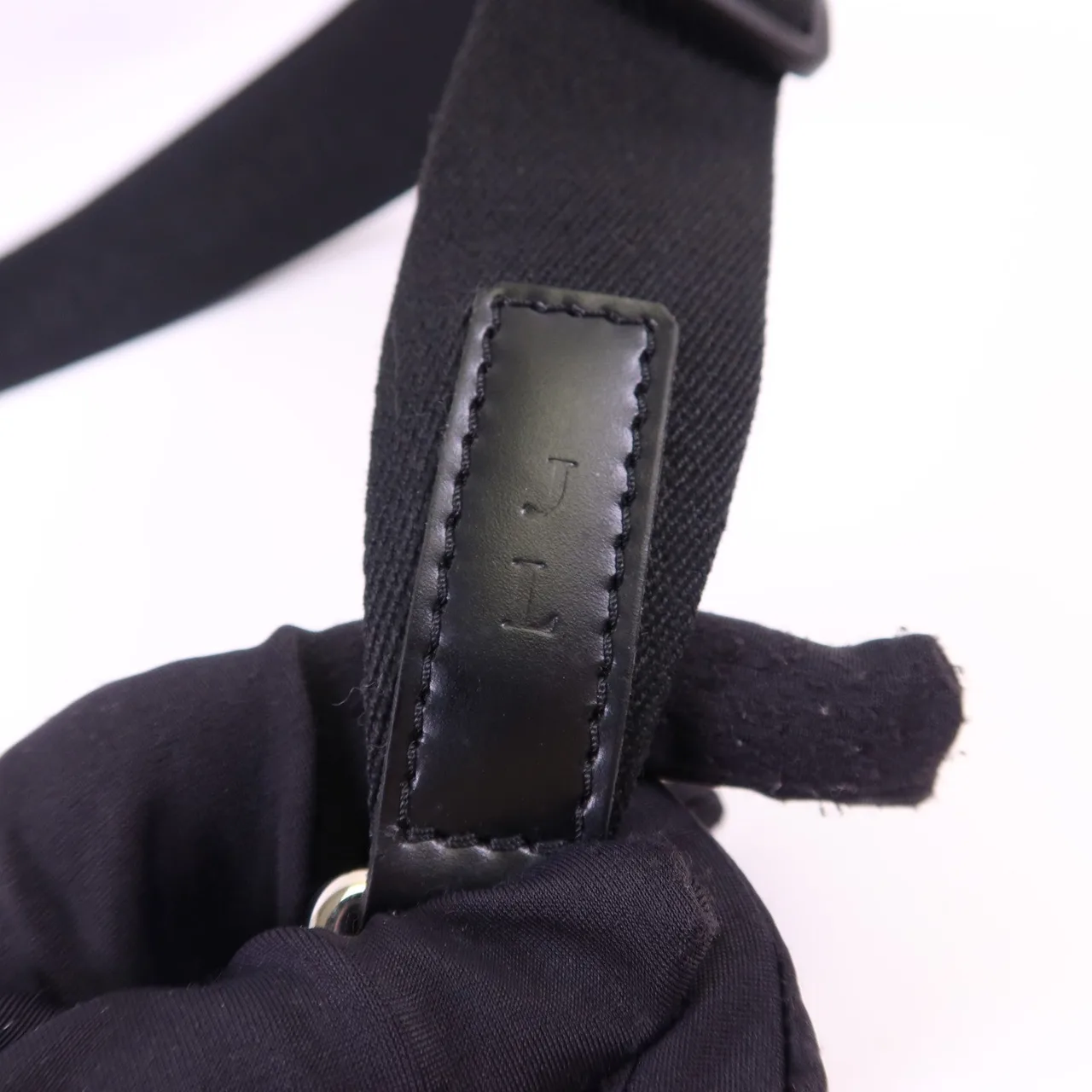 LOUIS VUITTON Mick N41106 肩背包 塗層帆布 黑色 塗層帆布 中古品A - 縮圖 17