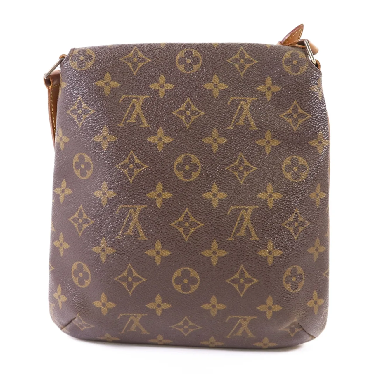 LOUIS VUITTON Musette Salsa M51258 肩背包 塗層帆布 棕色 塗層帆布 中古品B - 縮圖 2