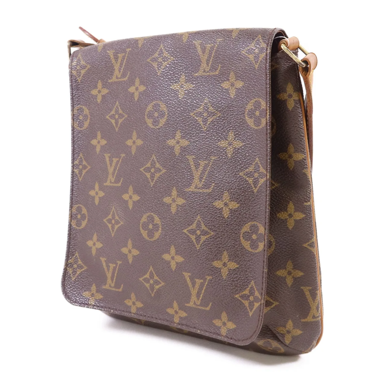 LOUIS VUITTON Musette Salsa M51258 肩背包 塗層帆布 棕色 塗層帆布 中古品B - 縮圖 3