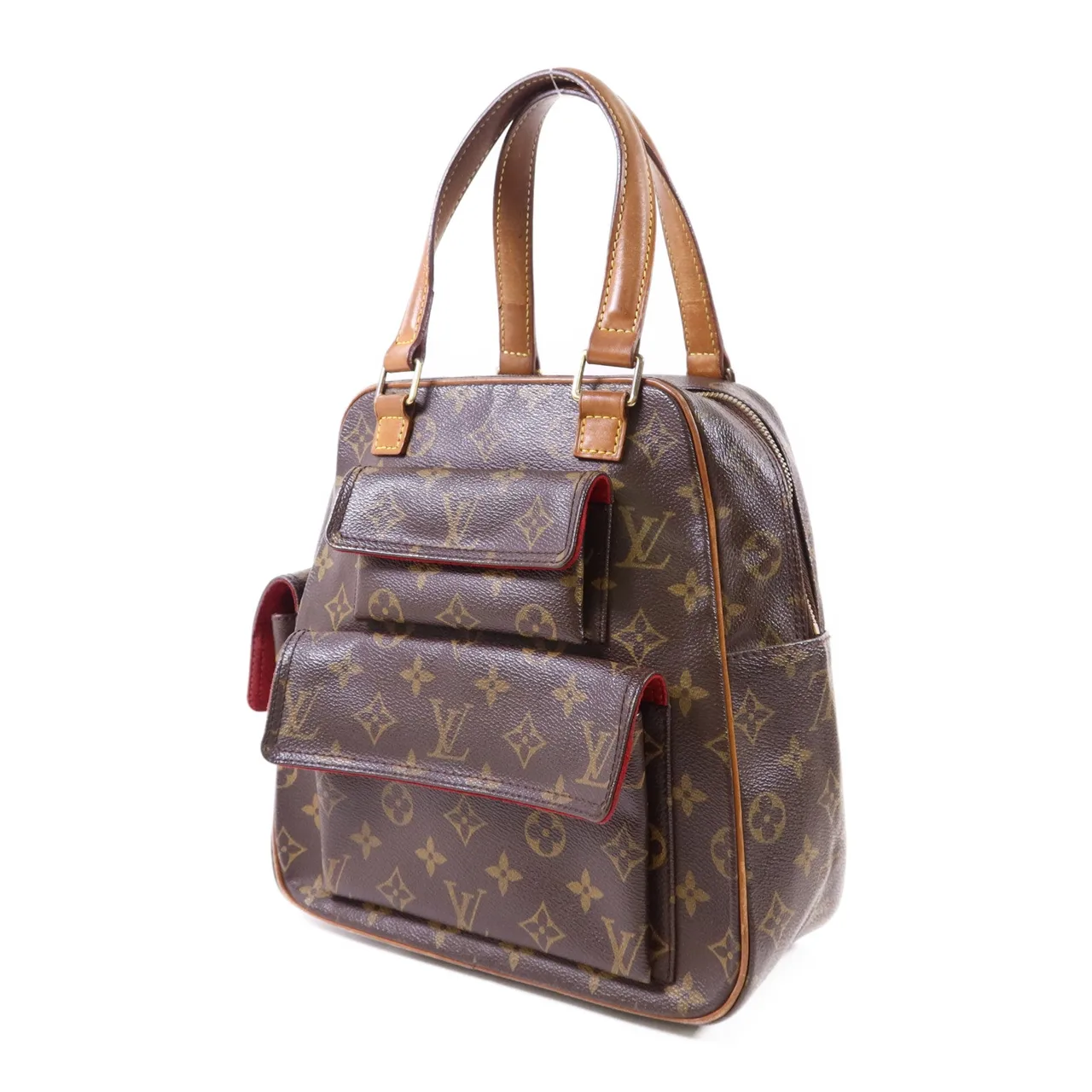 LOUIS VUITTON Excentri-cite M51161 手提包 塗層帆布 棕色 塗層帆布 中古品B - 縮圖 3