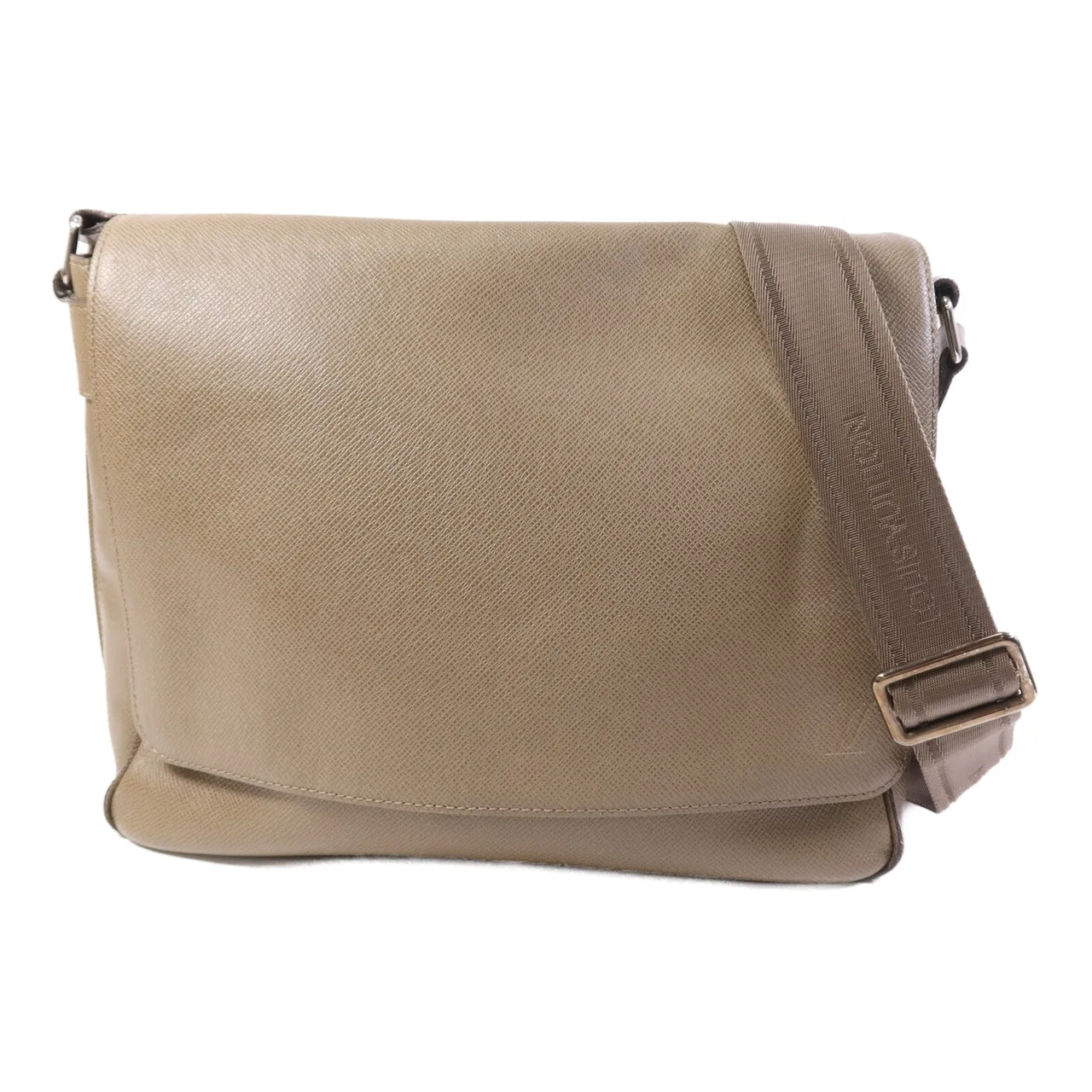 LOUIS VUITTON Roman M32625 Shoulder Bag Calfskin 卡其色 / Grey