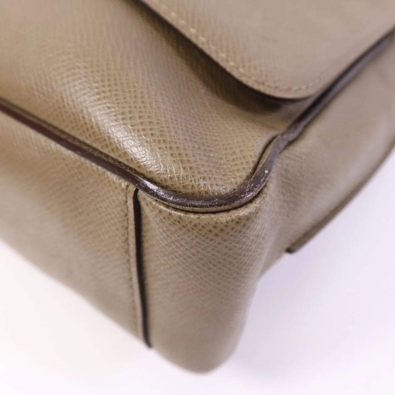 LOUIS VUITTON Roman M32625 肩背包 牛皮 卡其色 / Grey 牛皮 中古品B - 縮圖 12