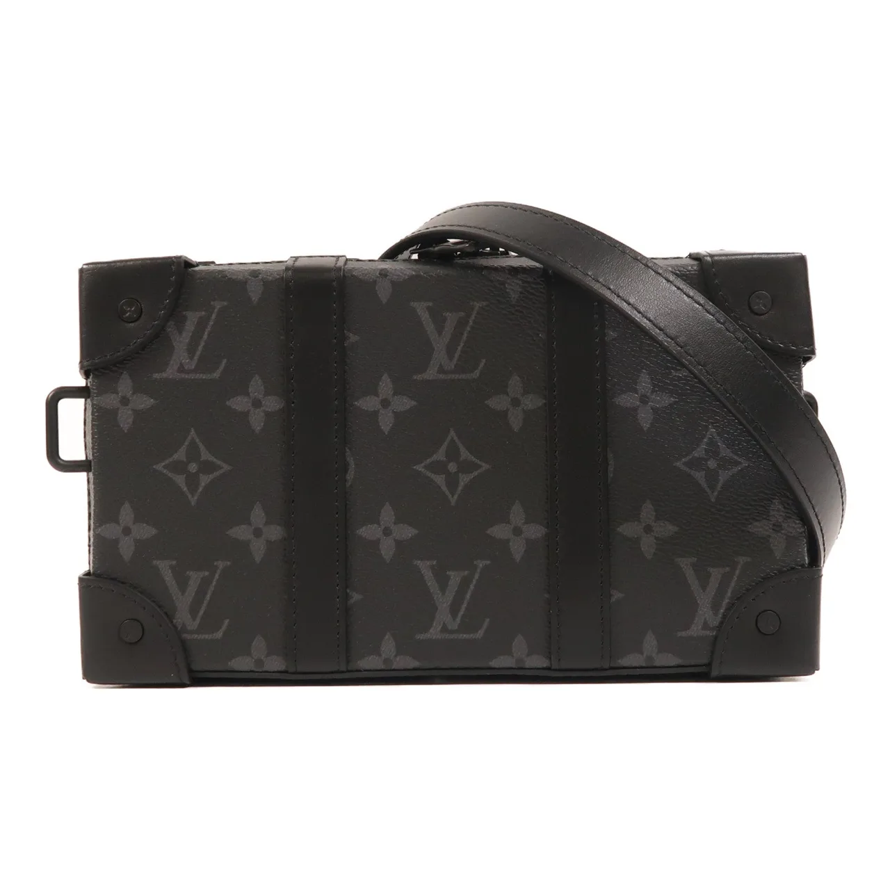 LOUIS VUITTON Soft Trunk M69838 肩背包 塗層帆布 黑色 / Black