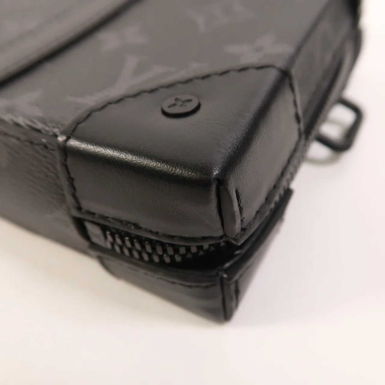 LOUIS VUITTON Soft Trunk M69838 Shoulder Bag Coated Canvas 黑色 / Black Coated Canvas Rank A - Thumbnail 11