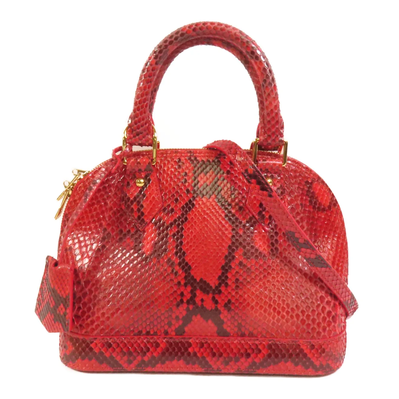 LOUIS VUITTON Alma N90910 兩用包 x Snakeskin 紅色 / Red