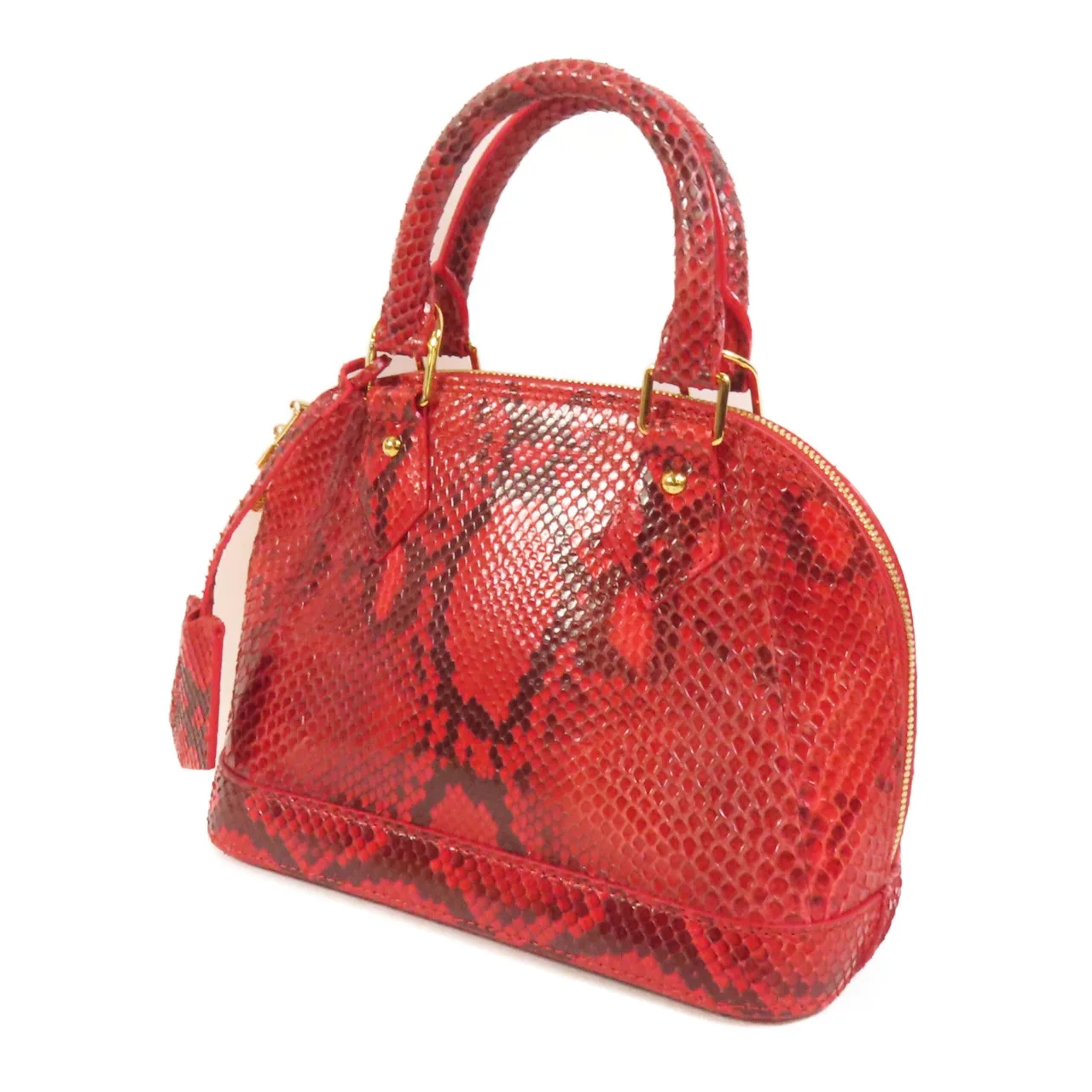 LOUIS VUITTON Alma N90910 2-Way Bag x Snakeskin 紅色 / Red x Snakeskin Rank A - Thumbnail 3