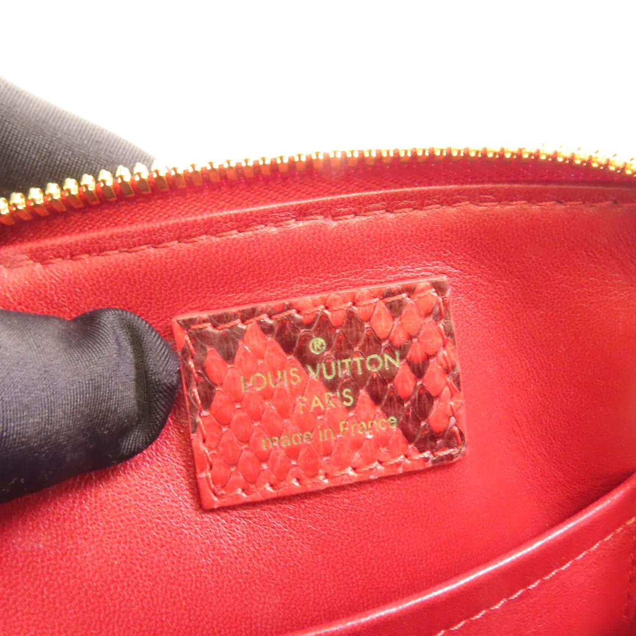 LOUIS VUITTON Alma N90910 2-Way Bag x Snakeskin 紅色 / Red x Snakeskin Rank A - Thumbnail 10