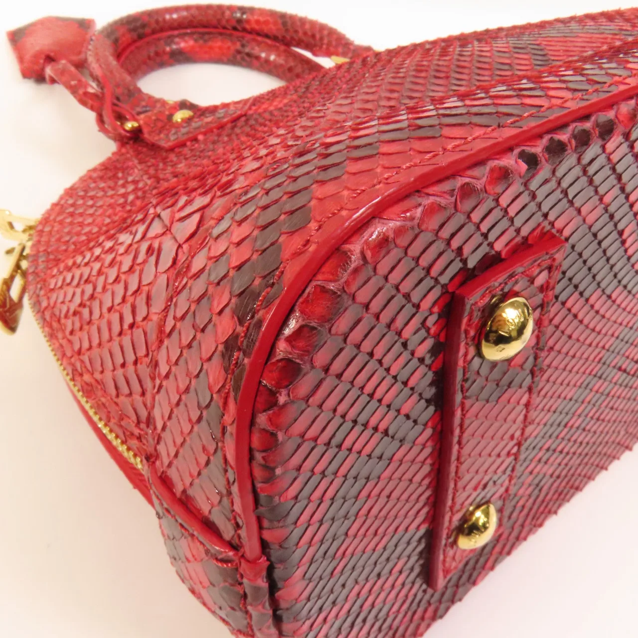 LOUIS VUITTON Alma N90910 2-Way Bag x Snakeskin 紅色 / Red x Snakeskin Rank A - Thumbnail 13