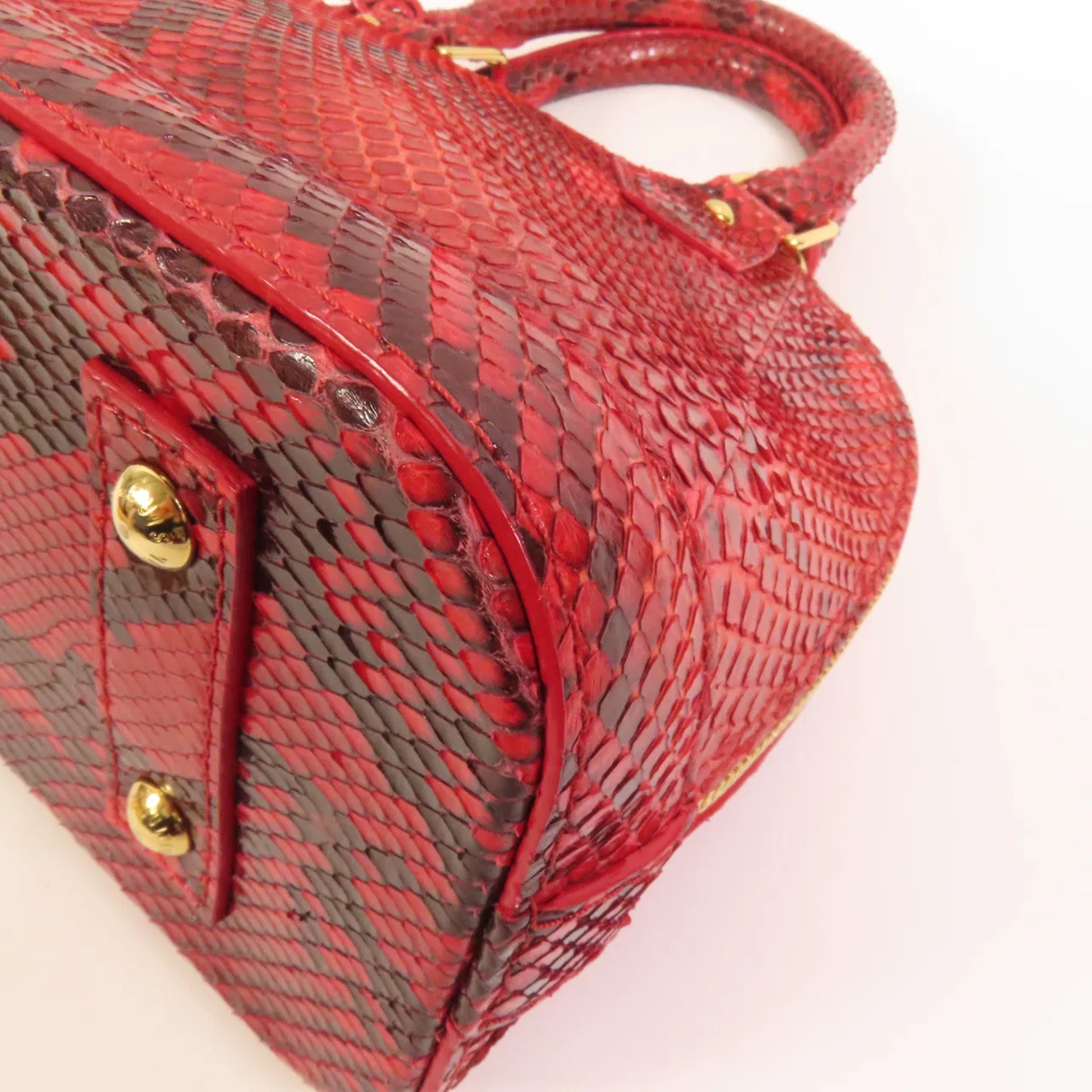 LOUIS VUITTON Alma N90910 2-Way Bag x Snakeskin 紅色 / Red x Snakeskin Rank A - Thumbnail 14