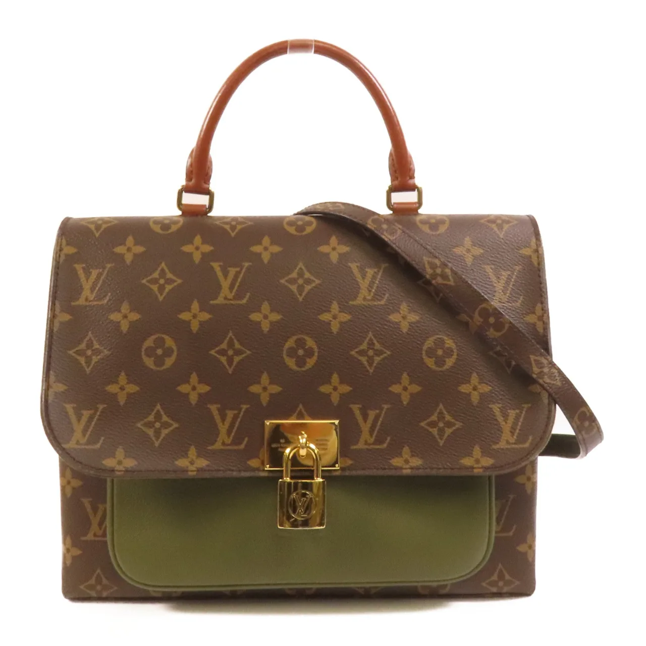 LOUIS VUITTON Marignan M44259 兩用包 塗層帆布 棕色