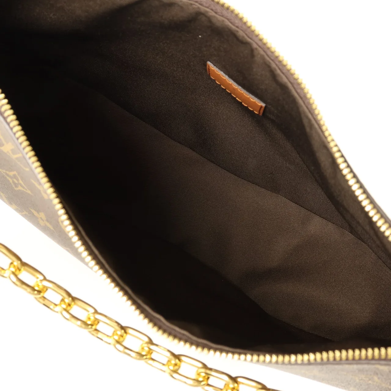 LOUIS VUITTON Loop M46311 兩用包 塗層帆布 棕色 / Brown 塗層帆布 中古品A - 縮圖 5