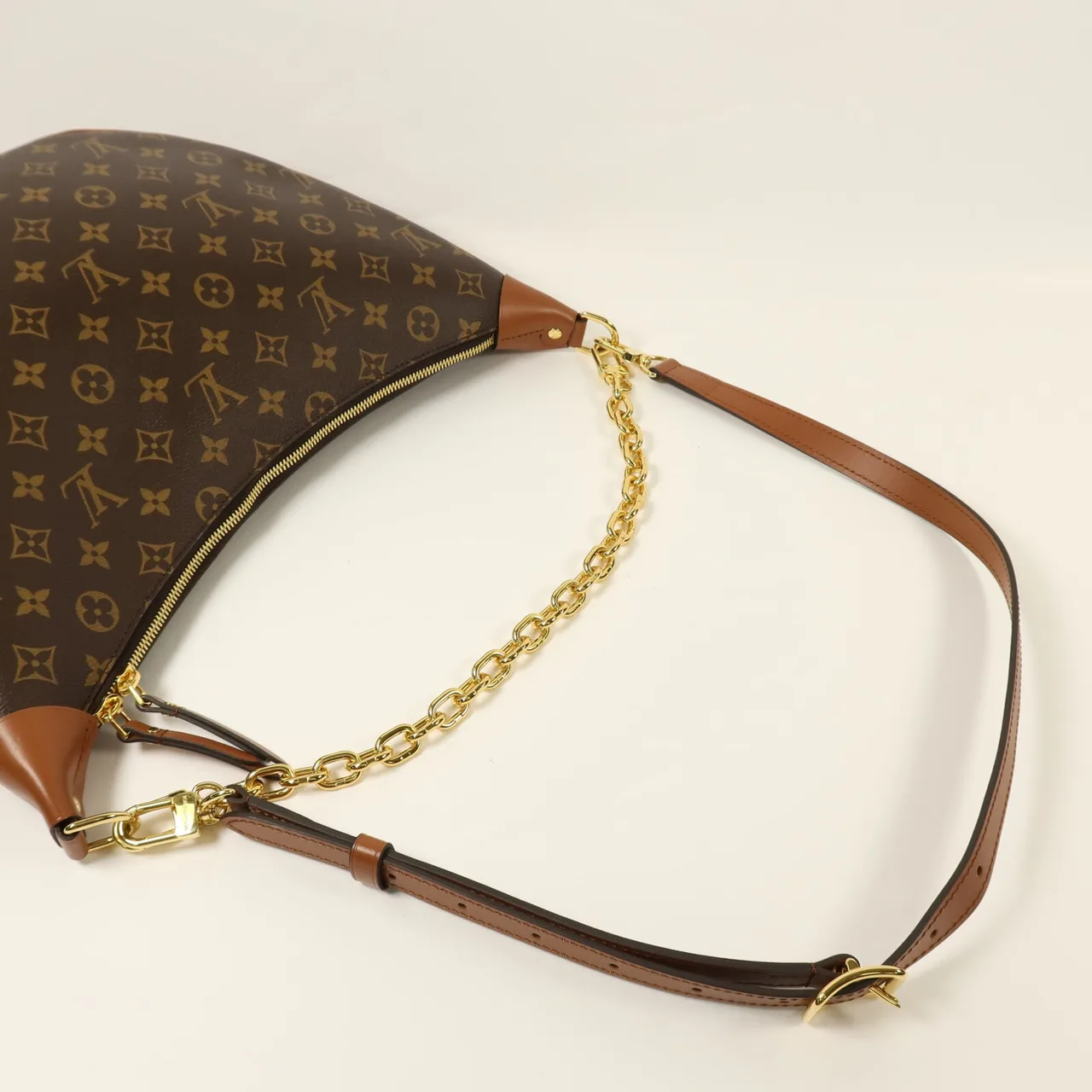 LOUIS VUITTON Loop M46311 兩用包 塗層帆布 棕色 / Brown 塗層帆布 中古品A - 縮圖 7