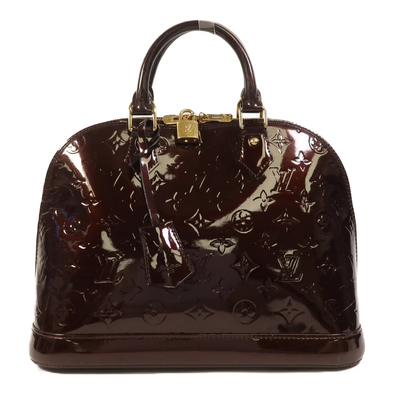 LOUIS VUITTON Alma M91611 手提包 enamel 紅色 / Wine Red