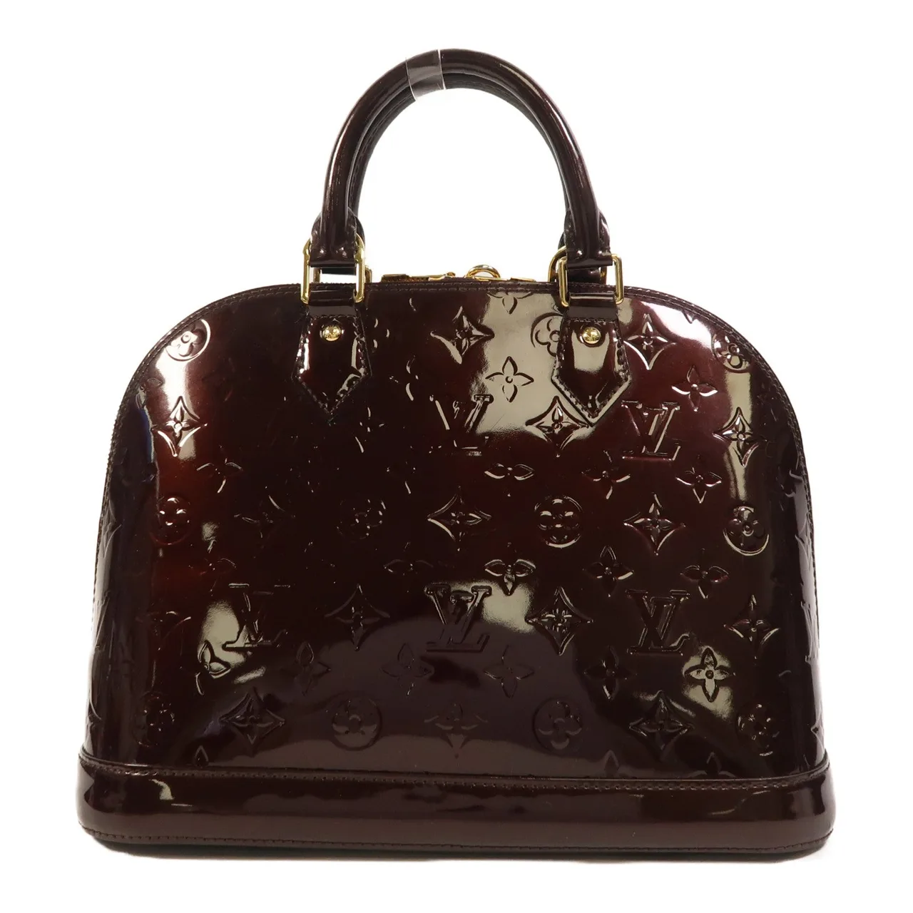 LOUIS VUITTON Alma M91611 Handbag enamel 紅色 / Wine Red enamel Rank B - Thumbnail 2