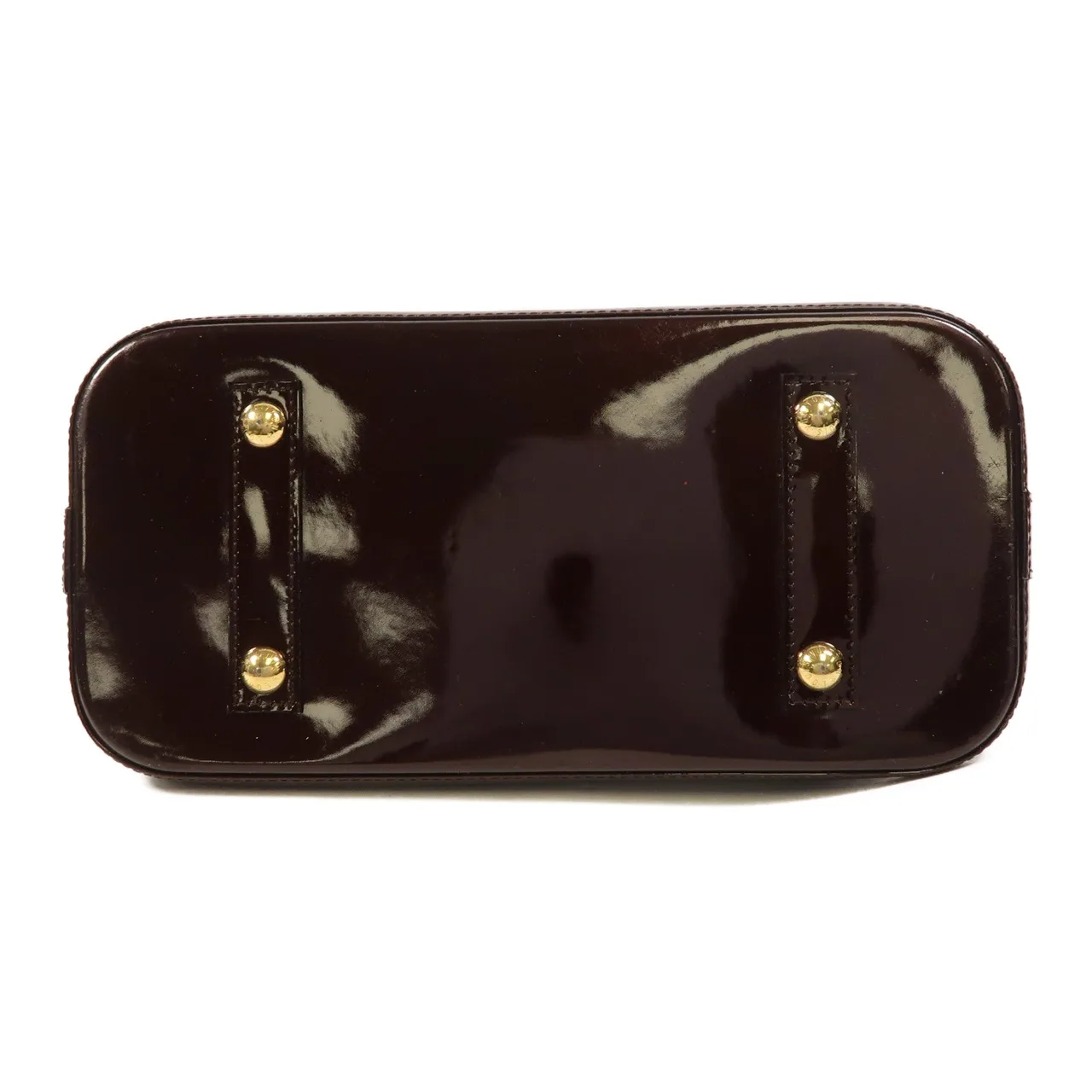 LOUIS VUITTON Alma M91611 Handbag enamel 紅色 / Wine Red enamel Rank B - Thumbnail 4