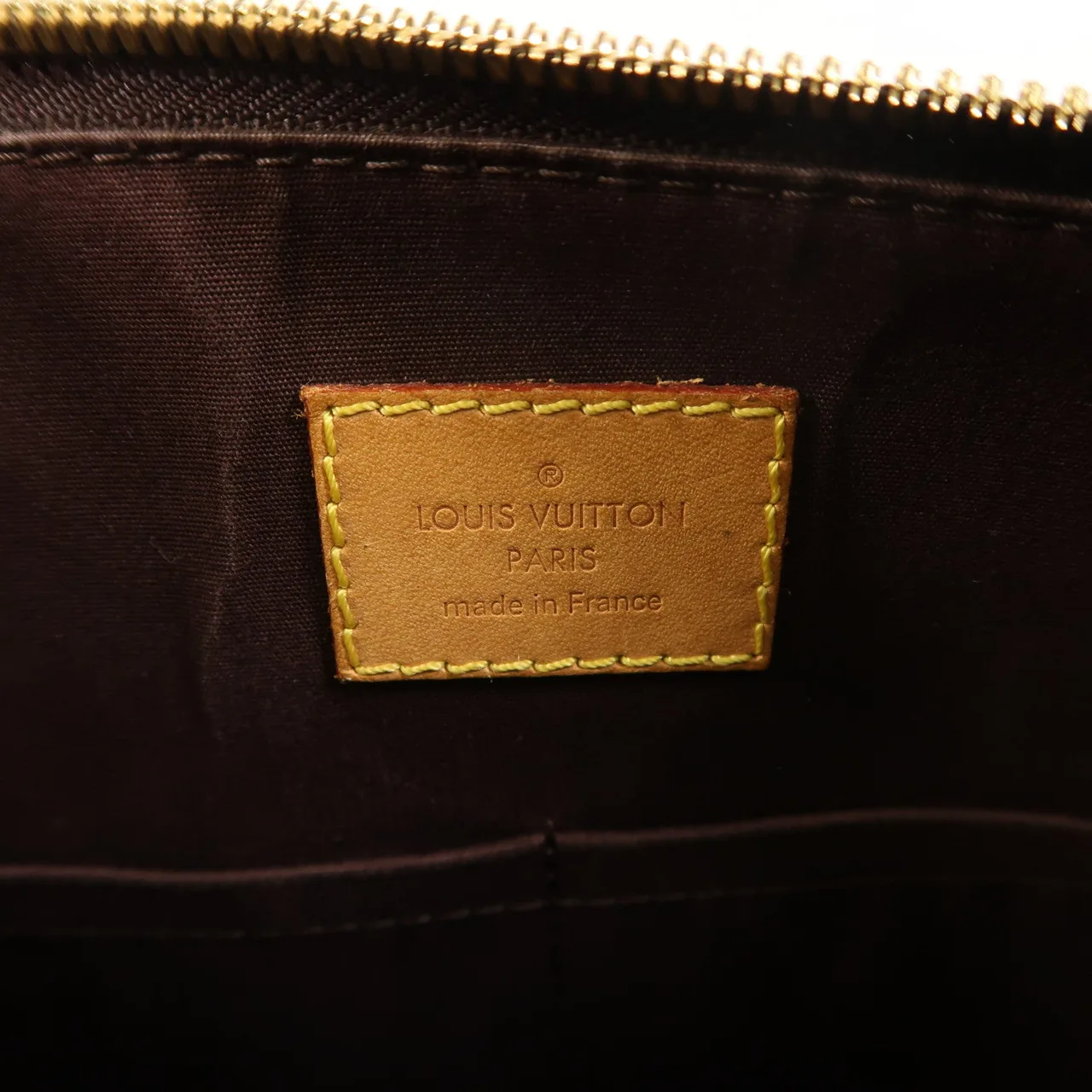 LOUIS VUITTON Alma M91611 Handbag enamel 紅色 / Wine Red enamel Rank B - Thumbnail 6