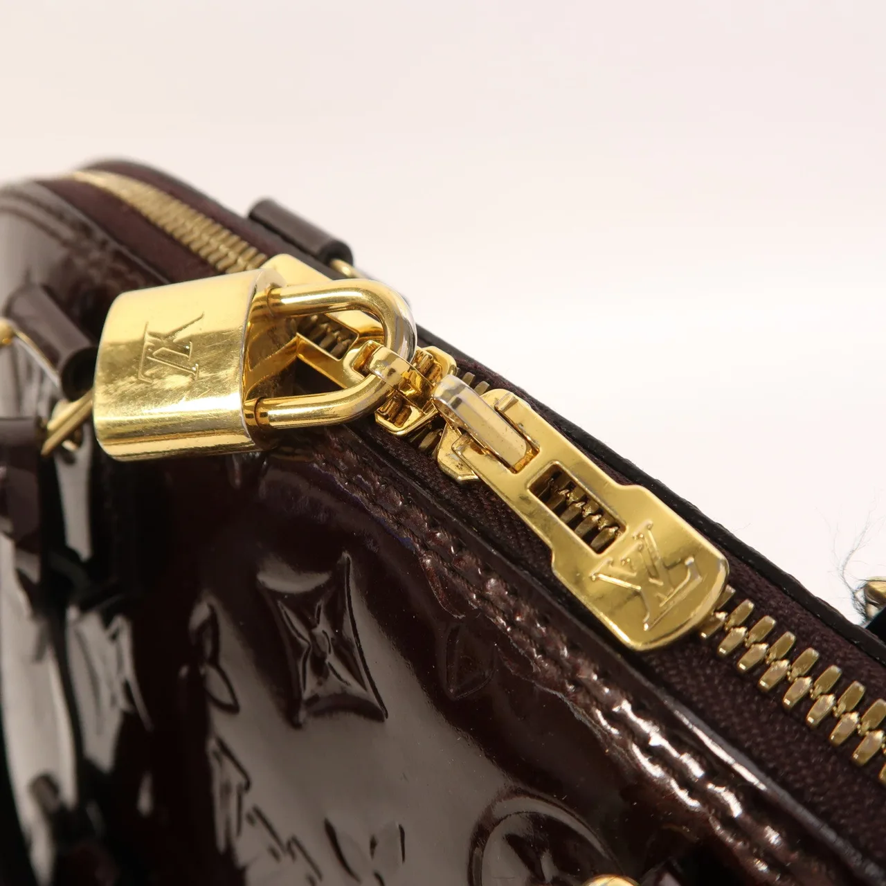 LOUIS VUITTON Alma M91611 Handbag enamel 紅色 / Wine Red enamel Rank B - Thumbnail 15