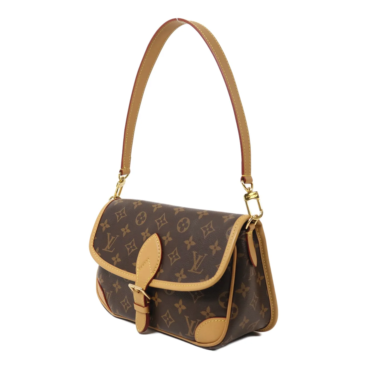 LOUIS VUITTON Diane M45985 2-Way Bag Coated Canvas 棕色 / Brown Coated Canvas Rank A - Thumbnail 3