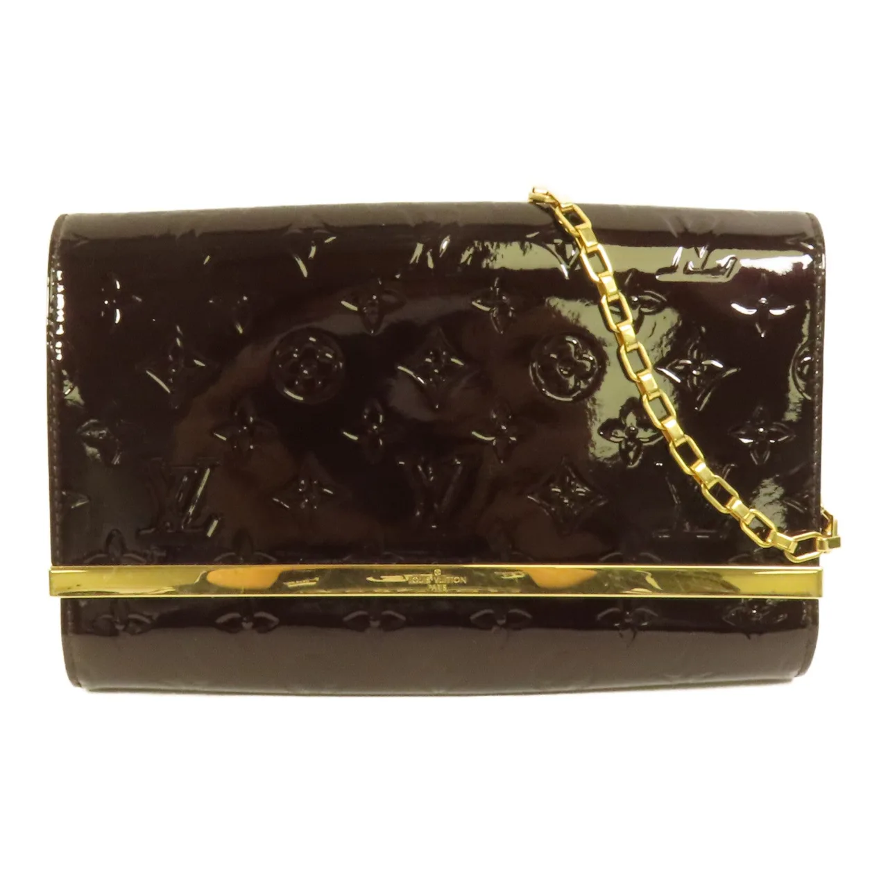 LOUIS VUITTON M90093 Shoulder Bag Leather 紅色 / Burgundy